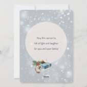 コージーネズミティーパーティークリスマス シーズンカード (裏面)