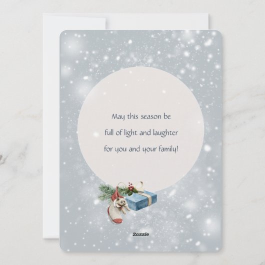 コージーネズミティーパーティークリスマス シーズンカード (裏面)