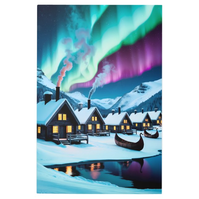 コージーノルディックヴィレッジ メタルプリント (正面)