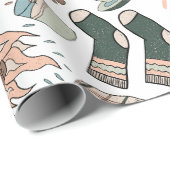 コージーハイゲラッピング紙 – クリスマスギフトラップ ラッピングペーパー (ロールコーナー)