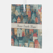 コージーハイゲヴィレッジノルディックフォークアートカスタム ガラスオーナメント (正面左)