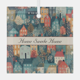 コージーハイゲヴィレッジノルディックフォークアートカスタム ガラスオーナメント