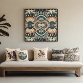 コージーハイゲヴィレッジノルディックフォークアートカスタム クッション