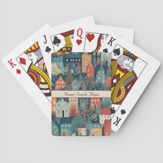 コージーハイゲヴィレッジノルディックフォークアートカスタム トランプ (裏面)