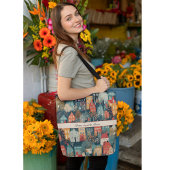 コージーハイゲヴィレッジノルディックフォークアートカスタム トートバッグ