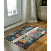 コージーハイゲヴィレッジノルディックフォークアートカスタム ドアマット