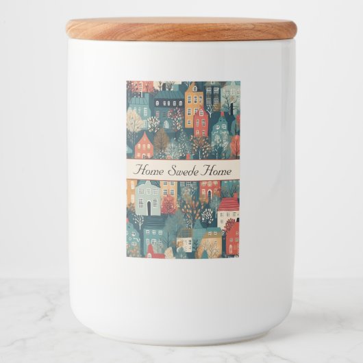 コージーハイゲヴィレッジノルディックフォークアートカスタム フードラベル (正面)