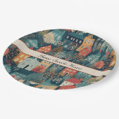 コージーハイゲヴィレッジノルディックフォークアートカスタム ペーパープレート (アングル)