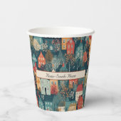 コージーハイゲヴィレッジノルディックフォークアートカスタム 紙コップ (裏面)