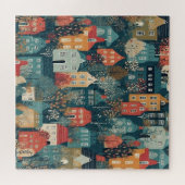 コージーハイゲヴィレッジノルディックフォークアート ジグソーパズル (横)