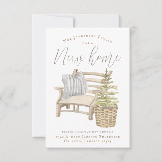 コージーハウスムービングアナウンス 招待状 (正面)