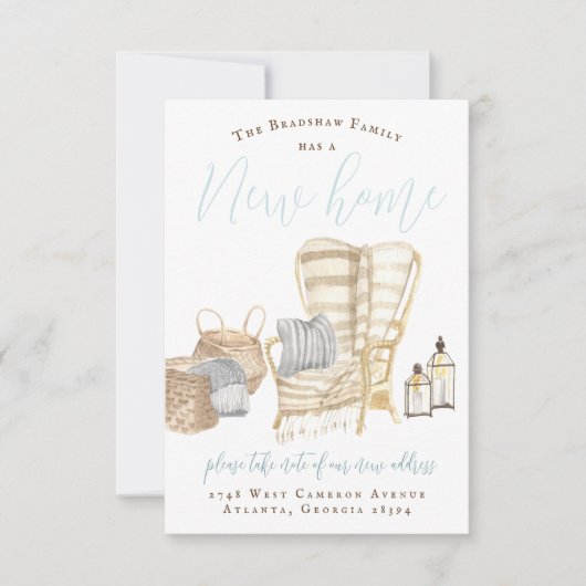 コージーハウスムービングアナウンス 招待状 (正面)