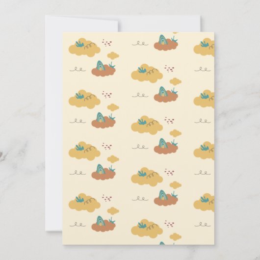 コージーハウス子供の誕生日パーティー 招待状 (裏面)