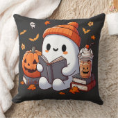コージーハロウィーン幽霊ウィズオータムトリート クッション (ブランケット)