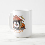 コージーハロウィーン幽霊カップル コーヒーマグカップ (正面左)