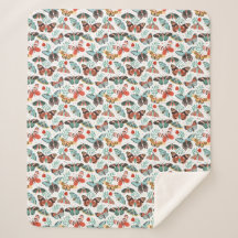 コージーバタフライシャーパブランケット