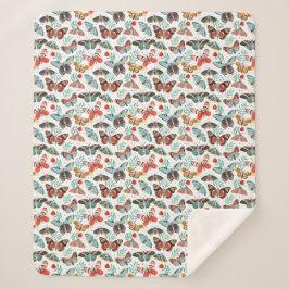 コージーバタフライシャーパブランケット シェルパブランケット