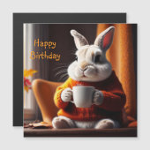 コージーバニー磁気誕生日カード (正面/裏面)