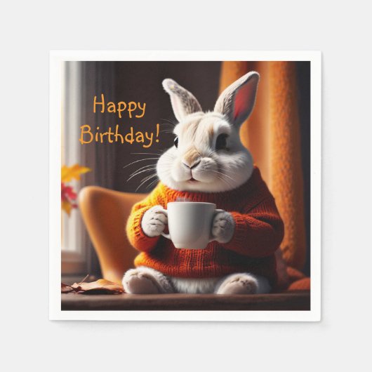 コージーバニー スタンダードカクテルナプキン (正面)