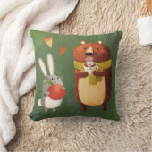 コージーバニー&ベア クッション (ブランケット)