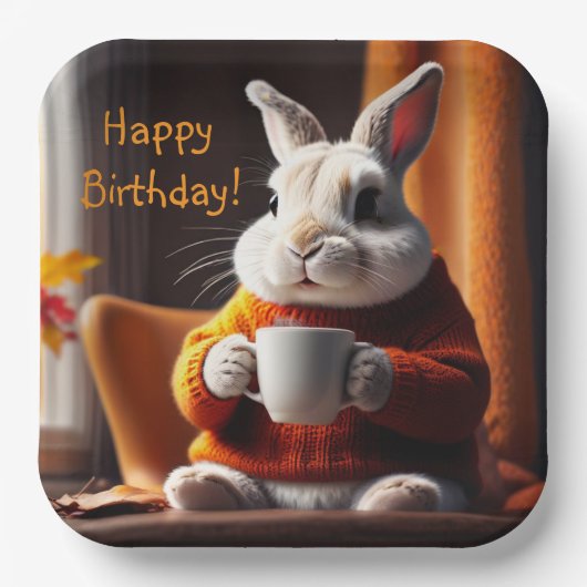 コージーバニー ペーパープレート (正面)