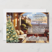コージーバルコニーイタリアンクリスマスディナーパーティー 招待状 (正面)