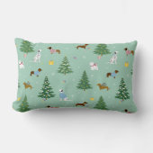 コージーパステルグリーン ランバークッション (正面)