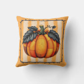 コージーパッチワークパンプキンオータムファームハウスキルト クッション (裏面)