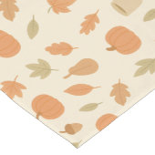 コージーパンプキンスパイス秋のシームレスパターン ショートテーブルランナー (コーナー)