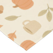 コージーパンプキンスパイス秋のシームレスパターン テーブルクロス (アングル)