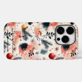 コージーパーソナライズされたホリデーパインとオーナメント Case-Mate iPhoneケース (裏面 (横))