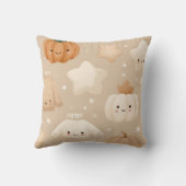 コージーパーソナライズされた秋オータムニュートラルパンプキン クッション (裏面)