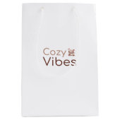 コージービーズウォームホリデーデザイン ミディアムペーパーバッグ (正面)