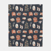 コージーファイアサイド フリースブランケット (正面)