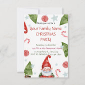 コージーファミリークリスマス招待状 | クリスマス応援 招待状 (正面)