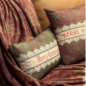 コージーファームハウスヴィンテージウィリアムモリスホリデイ アクセントクッション