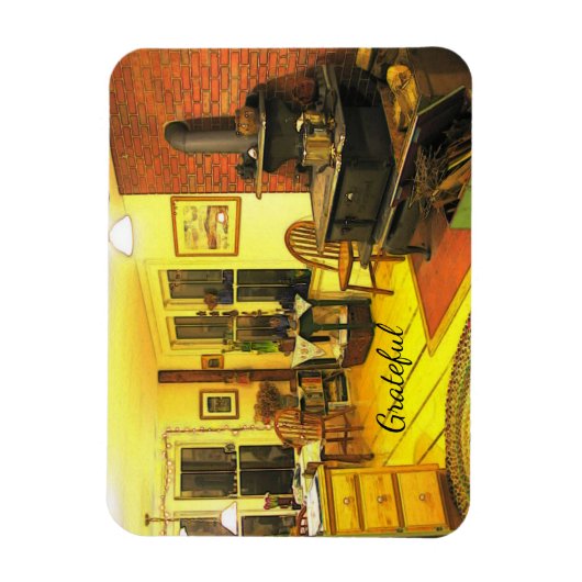 コージーファームハウス感謝 マグネット (縦)