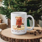 コージーファームハウス素朴ウォーターカラーホリデー コーヒーマグカップ