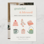 コージーフォトウィンターエッセンシャル季節のごあいさつ シーズンカード (正面/裏面)