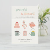 コージーフォトウィンターエッセンシャル季節のごあいさつ シーズンカード (スタンド正面)