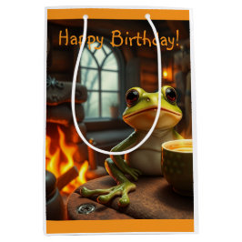 コージーフロッグ抱き枕 ミディアムペーパーバッグ