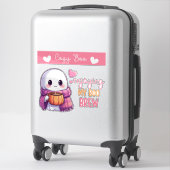 コージーブステッカー幽霊とカボチャマグ&スカーフ シール (スーツケース)