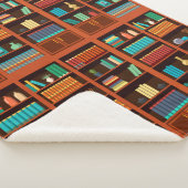 コージーブックシェルフブランケット シェルパブランケット (3/4)