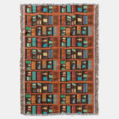 コージーブックシェルフブランケット スローブランケット (正面縦)