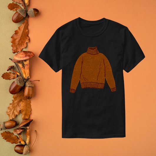 コージーブラウンセーターTシャツ Tシャツ