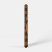 コージーブラウンプレードバッファロープリントパターン SAMSUNG GALAXYケース (右側面)