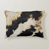 コージーブラッククリーム金ゴールドサウスウエストコウィド アクセントクッション (正面)