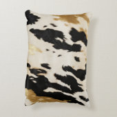 コージーブラッククリーム金ゴールドサウスウエストコウィド アクセントクッション (裏面(縦))