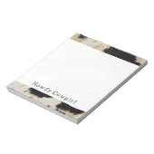 コージーブラッククリーム金ゴールドサウスウエストコウィド ノートパッド (回転)