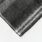 コージーブラックタータンチェックフリースブランケット フリースブランケット (角)